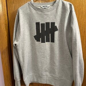 Undefeated Gray Sweatshirt with Black Logo